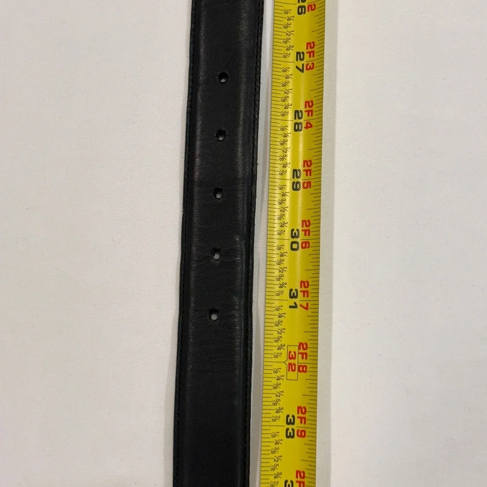 Brighton Western Leather Belt‎ Womens Medium Black Mixed Metal Rope | Cowgirl